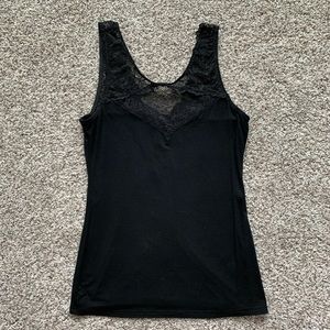 BKE Buckle black lace top tank EUC